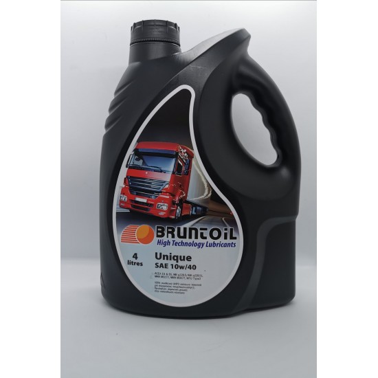 Λάδι για φορτηγά 10W/40 4L DIESEL UNIQUE BRUNTOIL