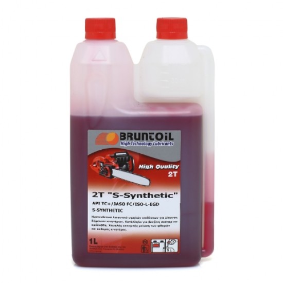 Λάδι μίξης S-SYNTHETIC BRUNTOIL 2T 1L